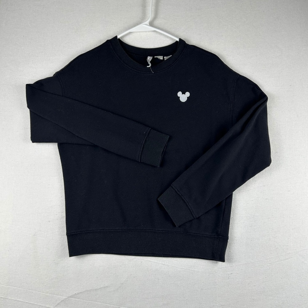Divided Disney H&M Mickey Mouse Black Crewneck Sweatshirt Small
